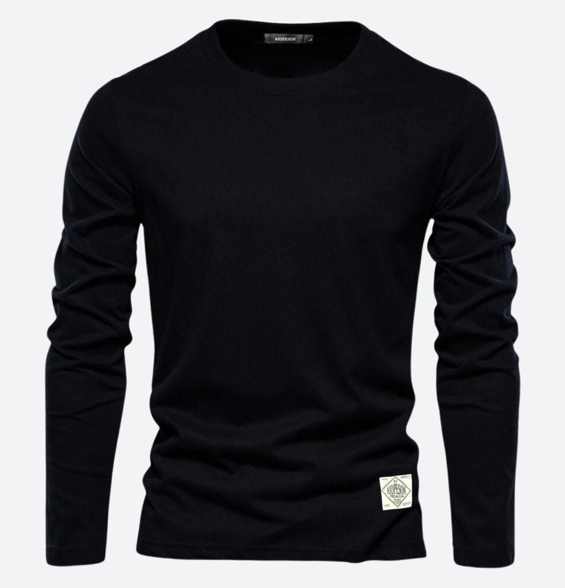 Men's Long Sleeve T-Shirt with Crew Neck