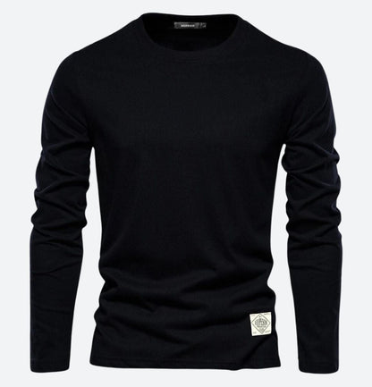Men's Long Sleeve T-Shirt with Crew Neck