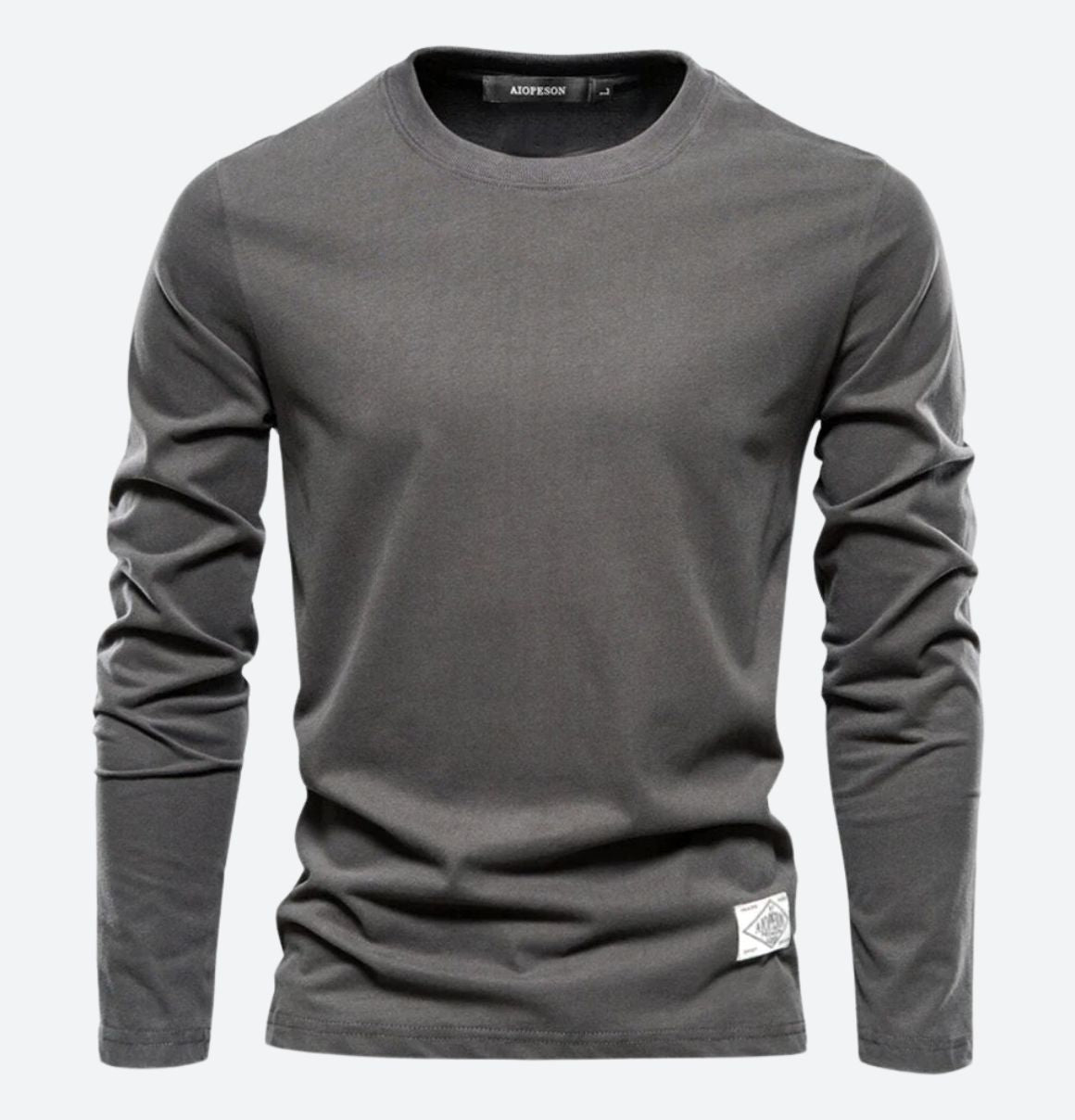 Men's Long Sleeve T-Shirt with Crew Neck