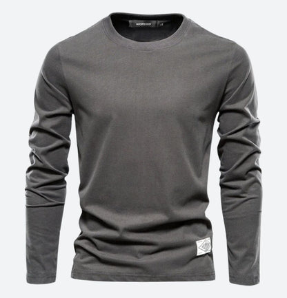 Men's Long Sleeve T-Shirt with Crew Neck
