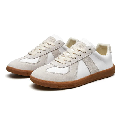 Men's Low-Top Sneakers with Lace-Up Closure and Panel Construction