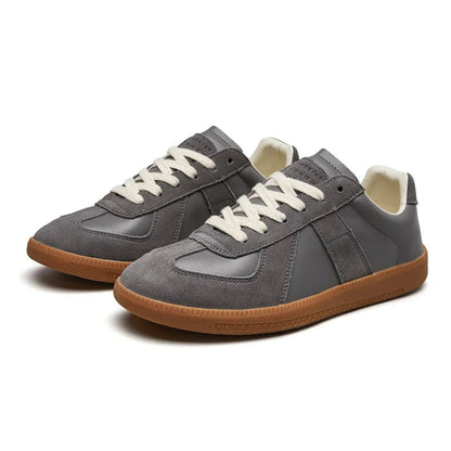 Men's Low-Top Sneakers with Lace-Up Closure and Panel Construction