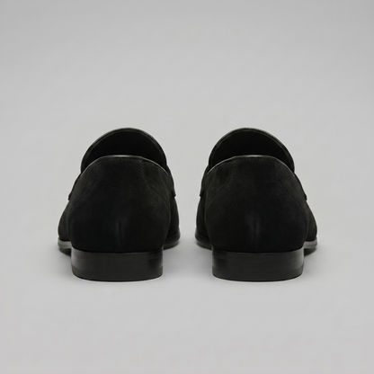 Men's Penny Loafers with Slip-On Design and Moccasin Seam Detail