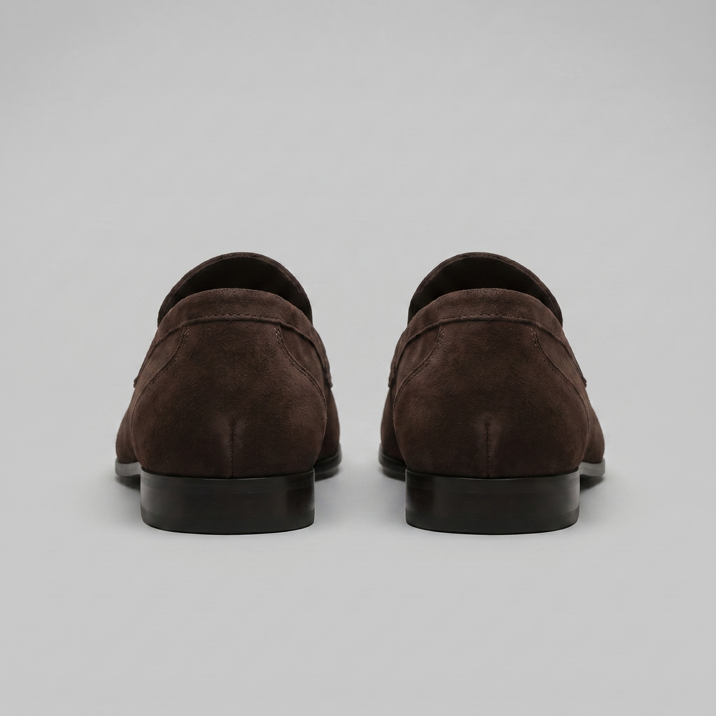 Men's Penny Loafers with Slip-On Design and Moccasin Seam Detail