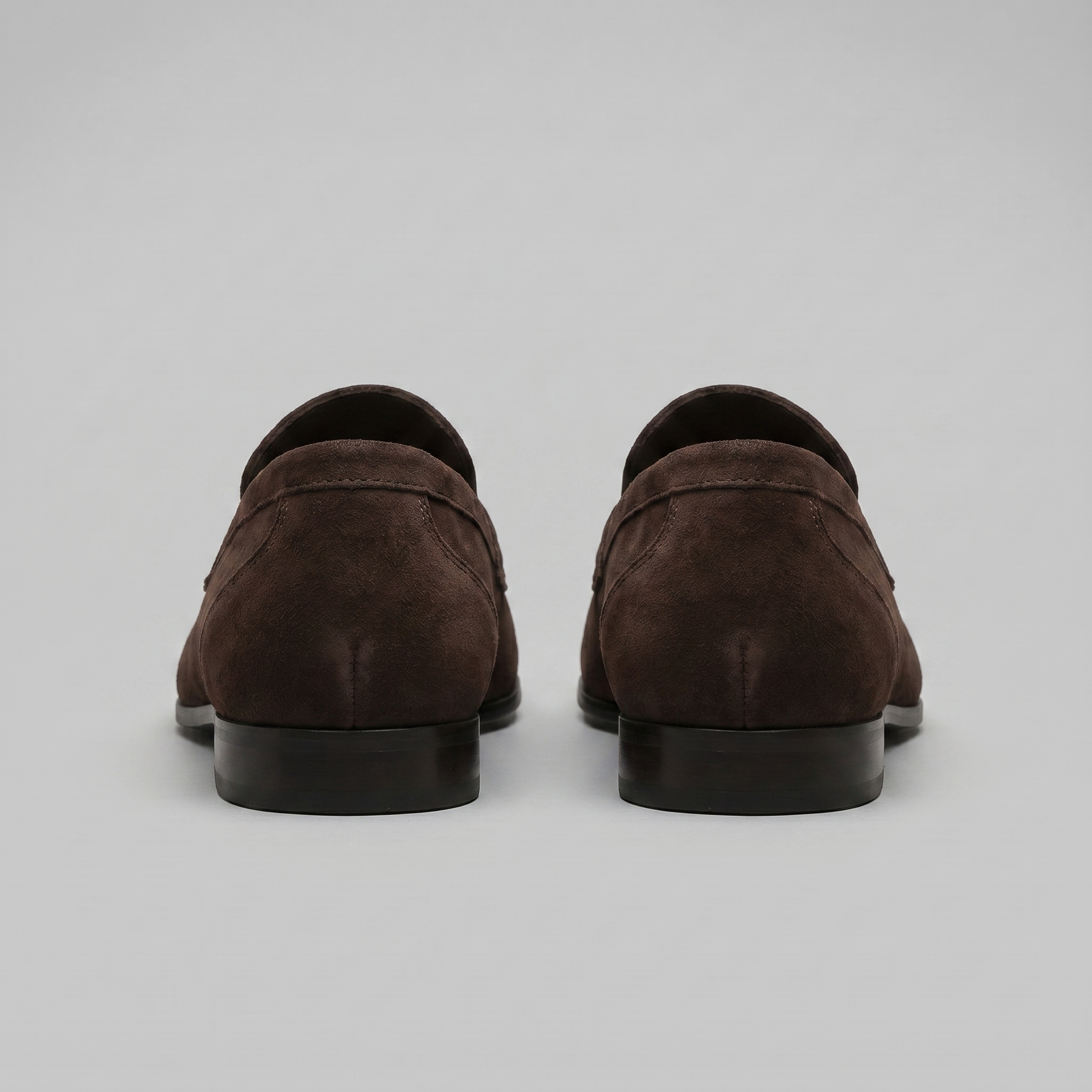 Men's Penny Loafers with Slip-On Design and Moccasin Seam Detail