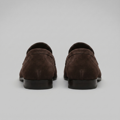 Men's Penny Loafers with Slip-On Design and Moccasin Seam Detail