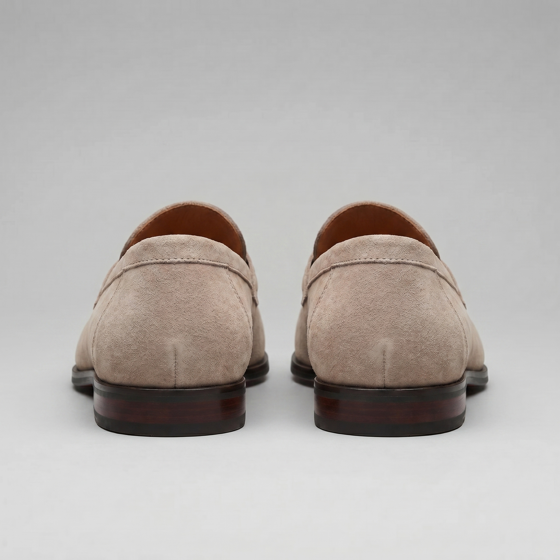 Men's Penny Loafers with Slip-On Design and Moccasin Seam Detail