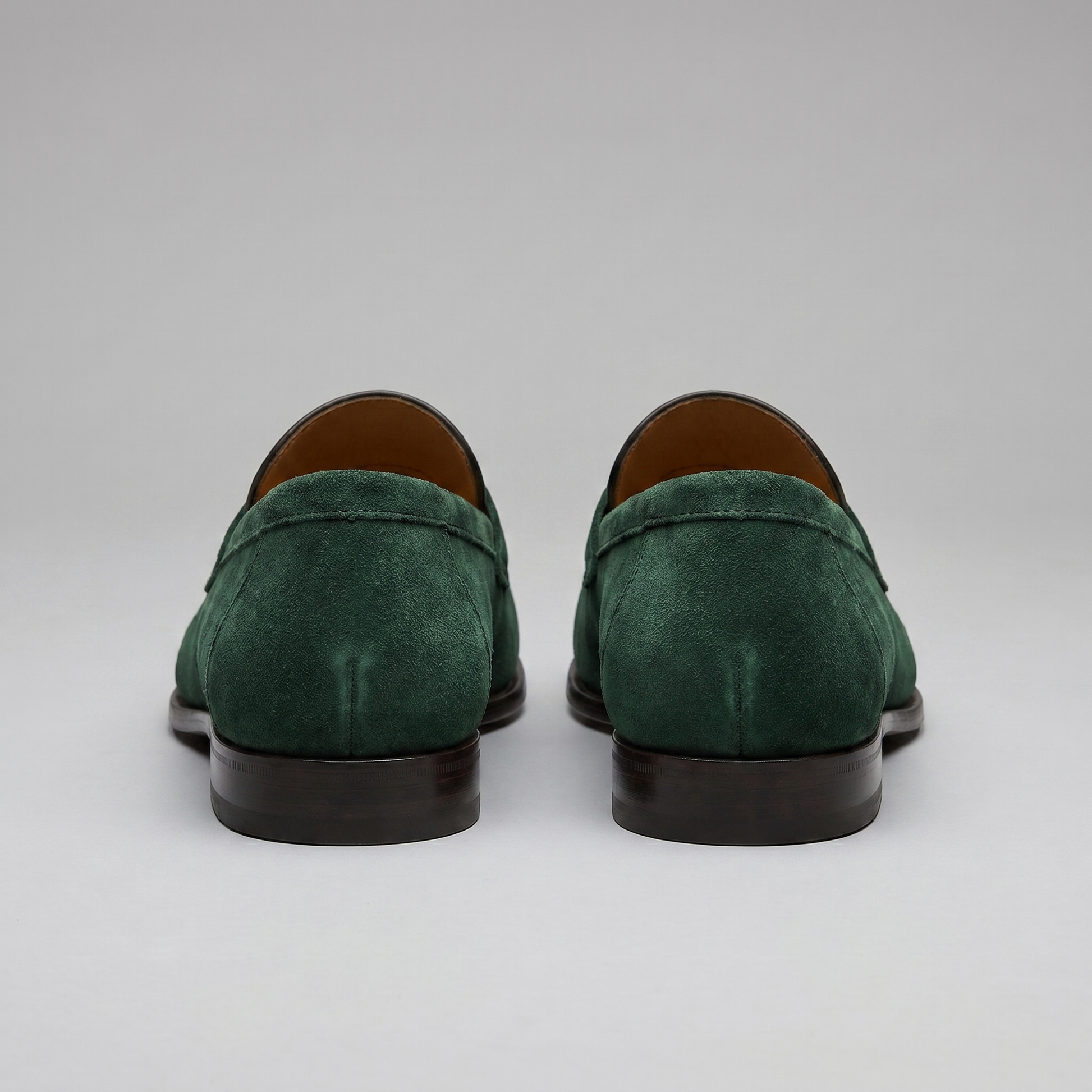 Men's Penny Loafers with Slip-On Design and Moccasin Seam Detail