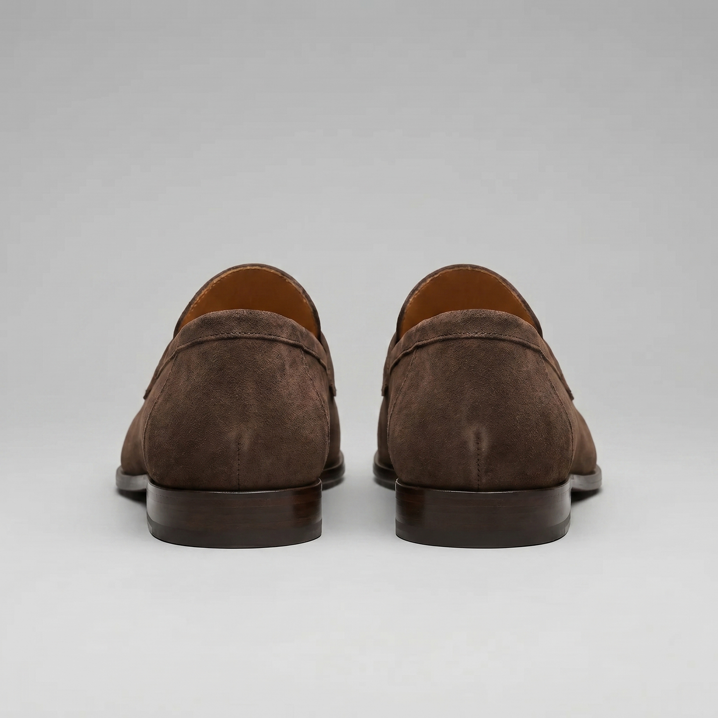 Men's Penny Loafers with Slip-On Design and Moccasin Seam Detail