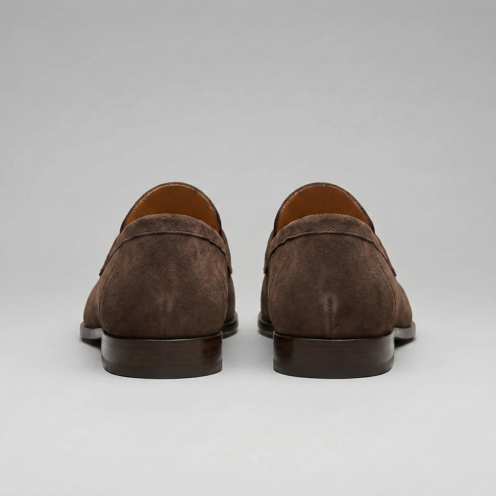 Men's Penny Loafers with Slip-On Design and Moccasin Seam Detail