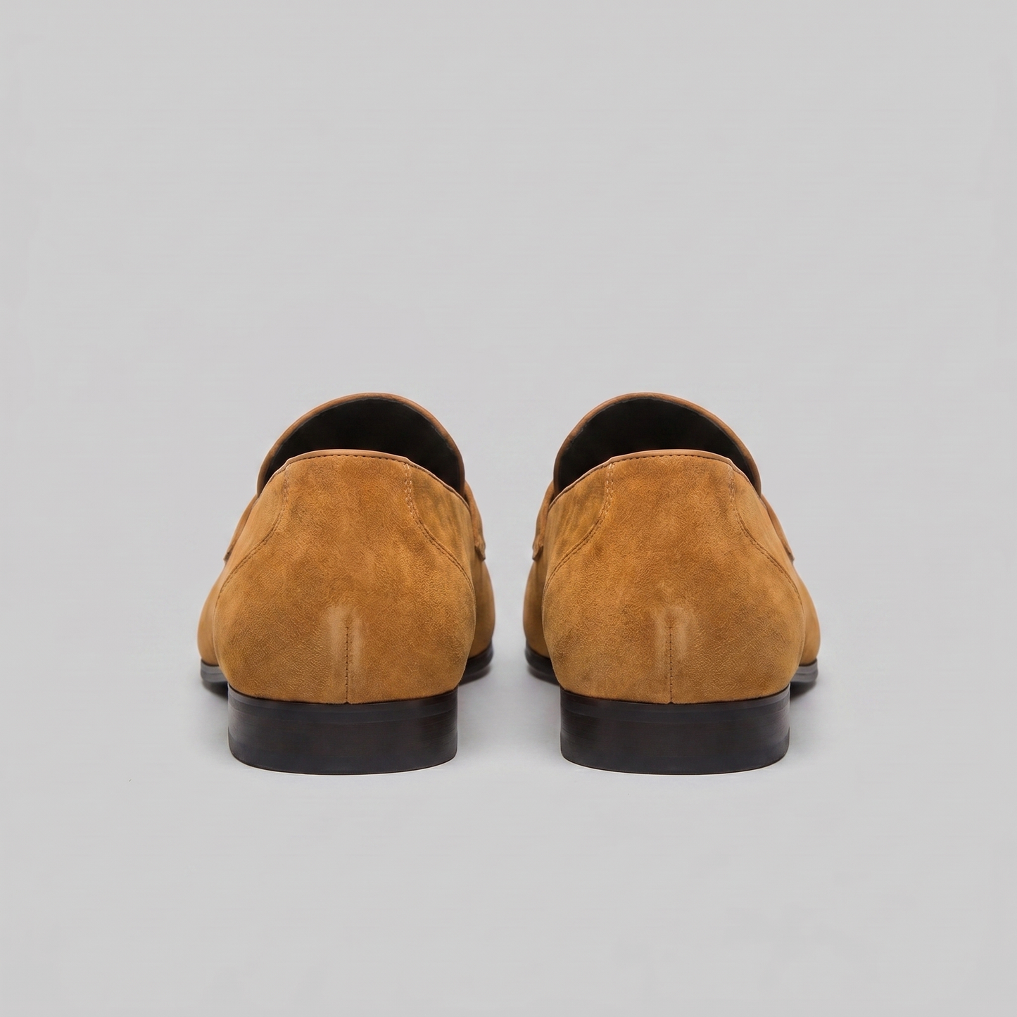 Men's Penny Loafers with Slip-On Design and Moccasin Seam Detail