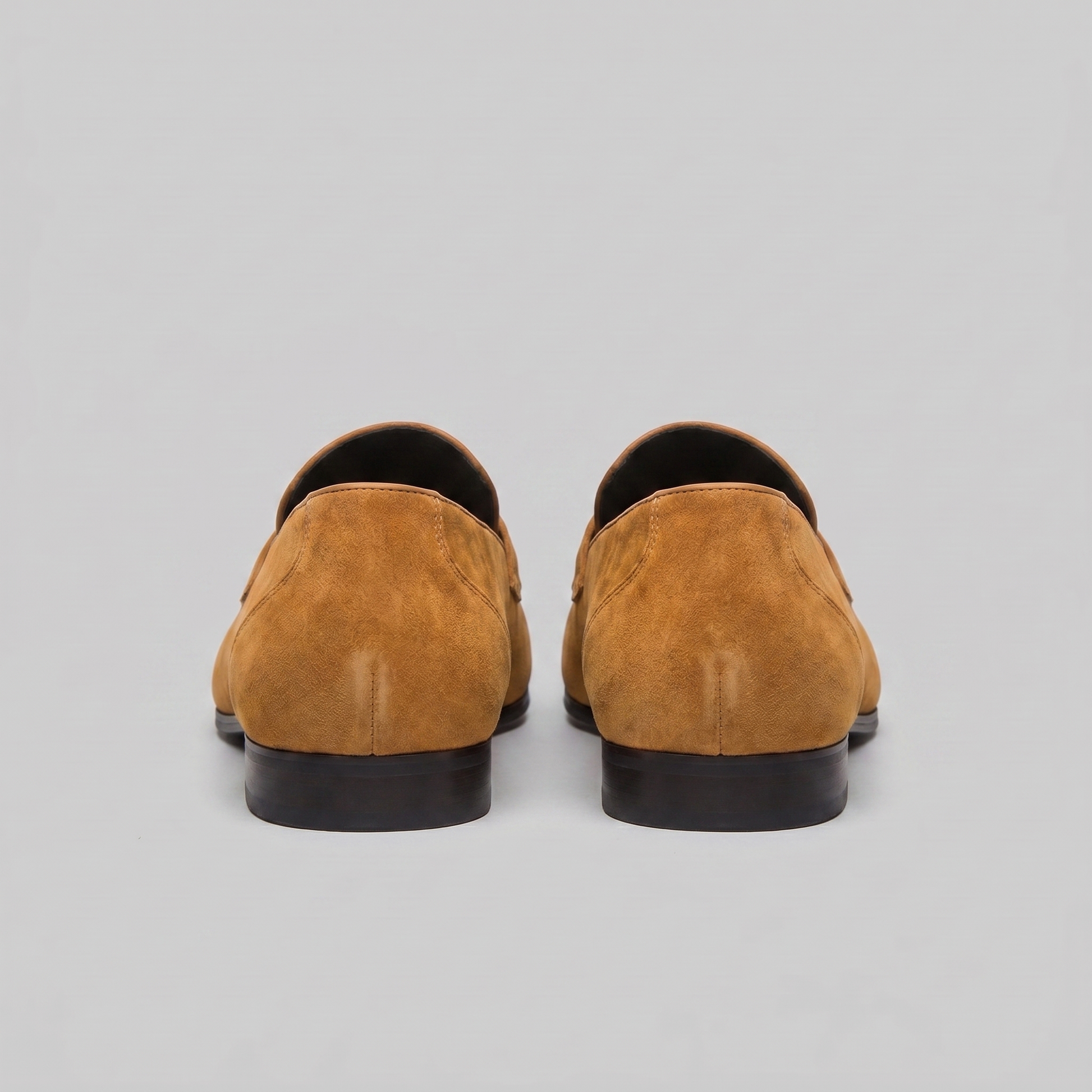 Men's Penny Loafers with Slip-On Design and Moccasin Seam Detail