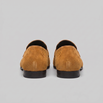 Men's Penny Loafers with Slip-On Design and Moccasin Seam Detail