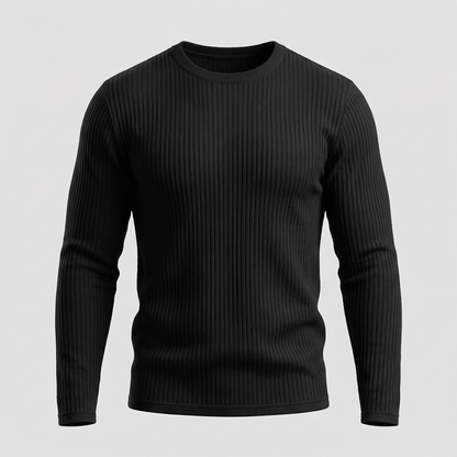 Men's Ribbed Crew Neck Sweater