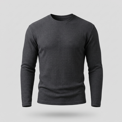 Men's Ribbed Crew Neck Sweater