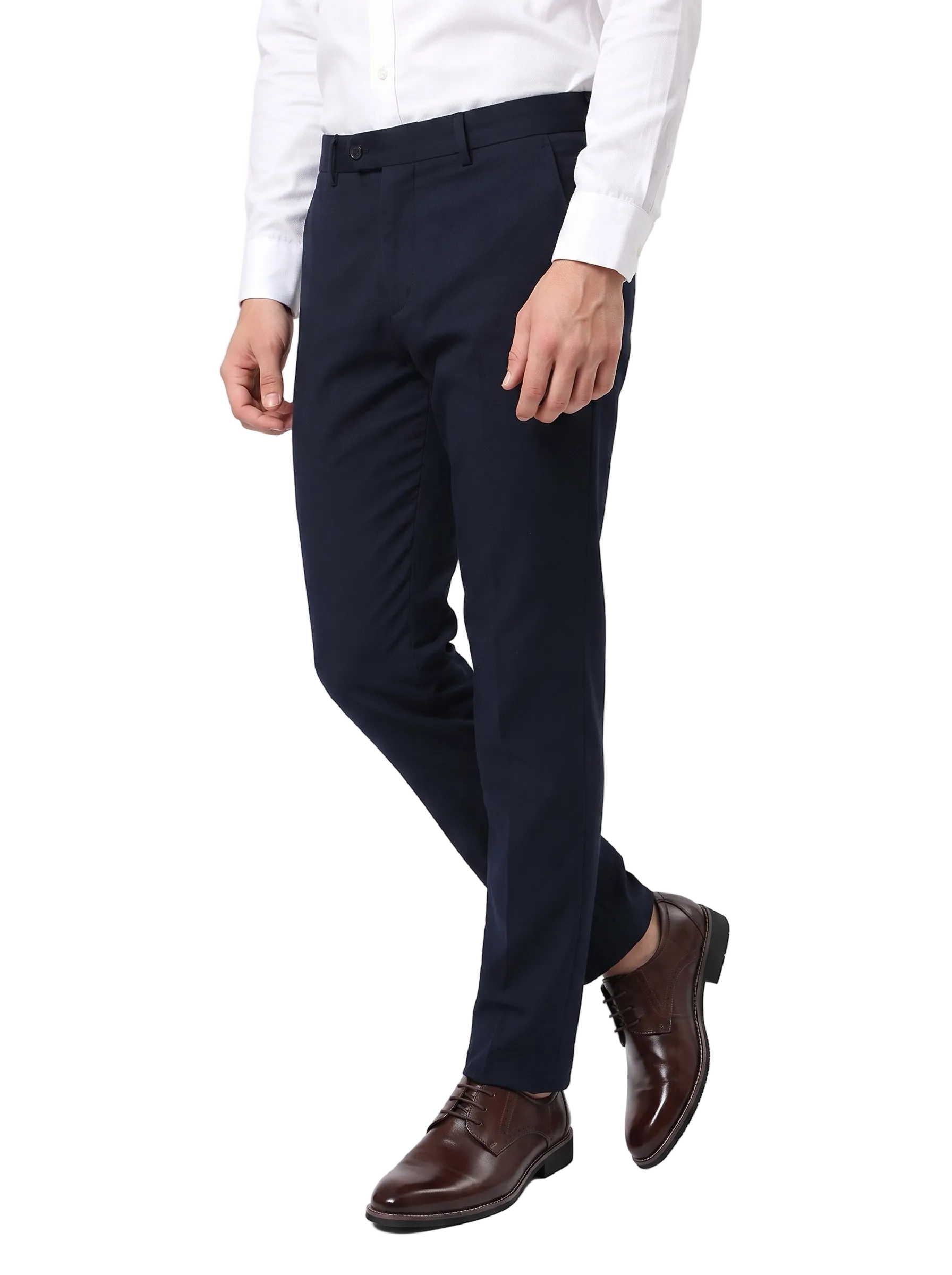 Men's Dress Shoes with Lace-Up Closure and Brogue Detail