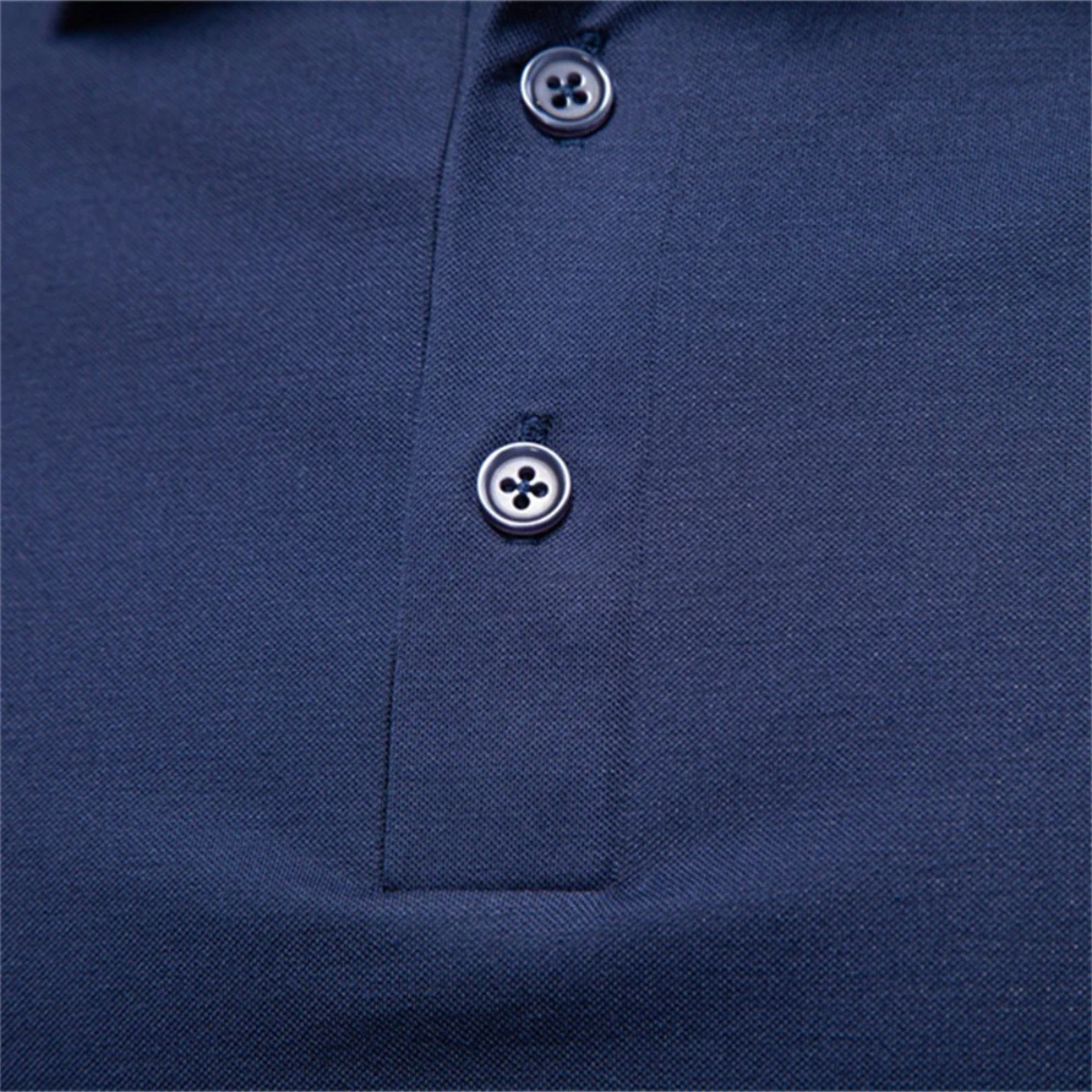 Men's Short Sleeve Polo Shirt with Contrast Trim and Slim Fit