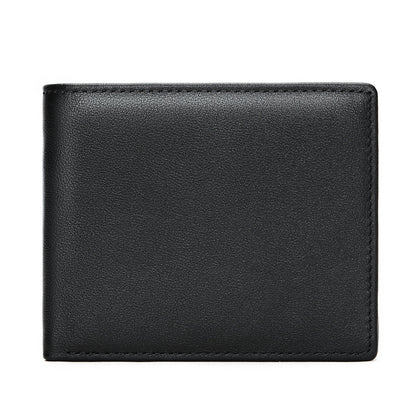 Men's Slim Bifold Wallet with RFID Blocking and ID Window