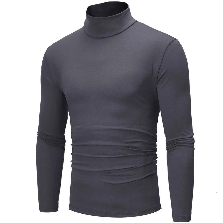 Men's Slim Fit Turtleneck T-Shirt