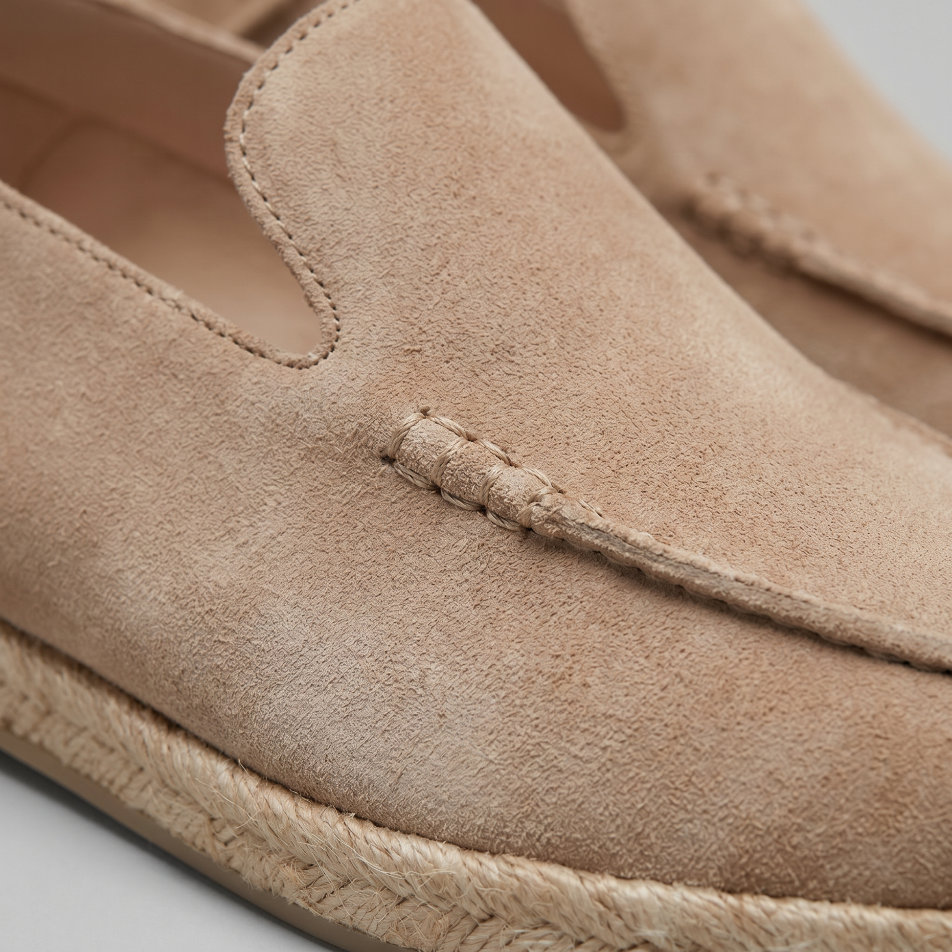 Men's Slip-On Espadrille Loafers with Jute Rope Sole