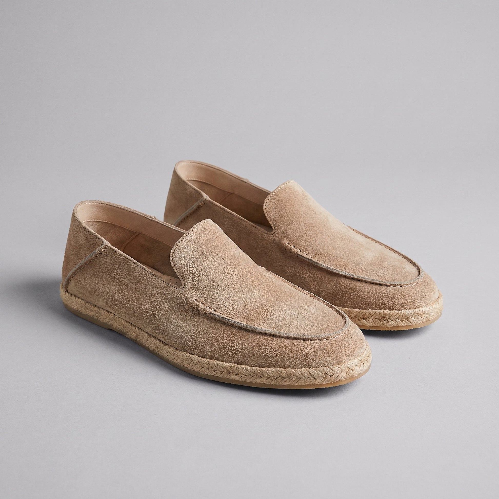 Men's Slip-On Espadrille Loafers with Jute Rope Sole