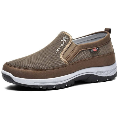 Men's Slip-On Outdoor Sneakers with Cushioned Sole and Grip Outsole