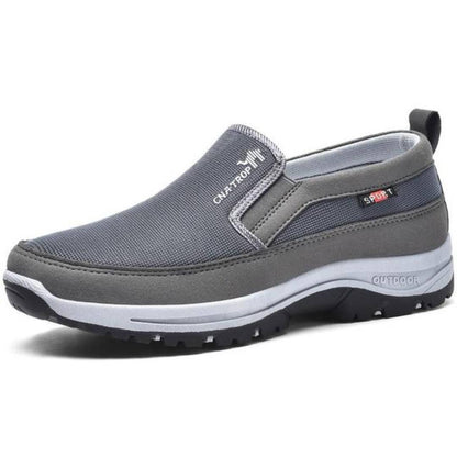 Men's Slip-On Outdoor Sneakers with Cushioned Sole and Grip Outsole