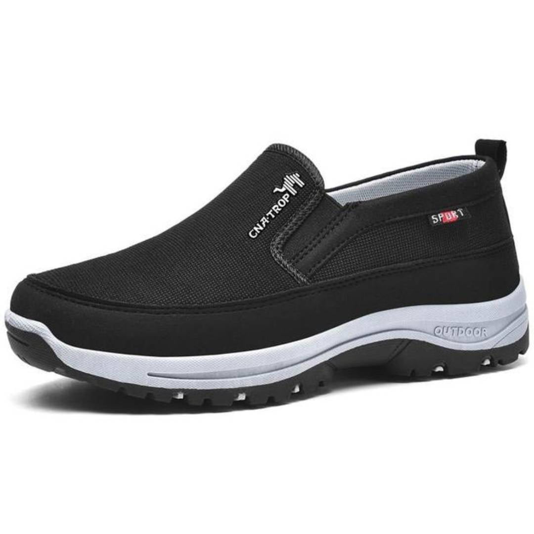 Men's Slip-On Outdoor Sneakers with Cushioned Sole and Grip Outsole
