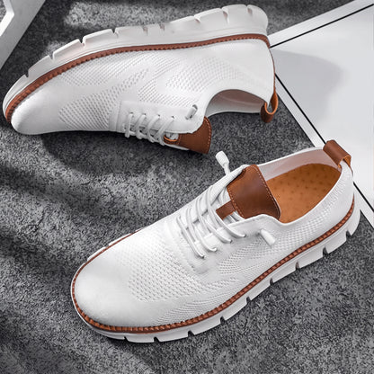 Men's Sneakers with Lace-Up Closure and Cushioned Insole