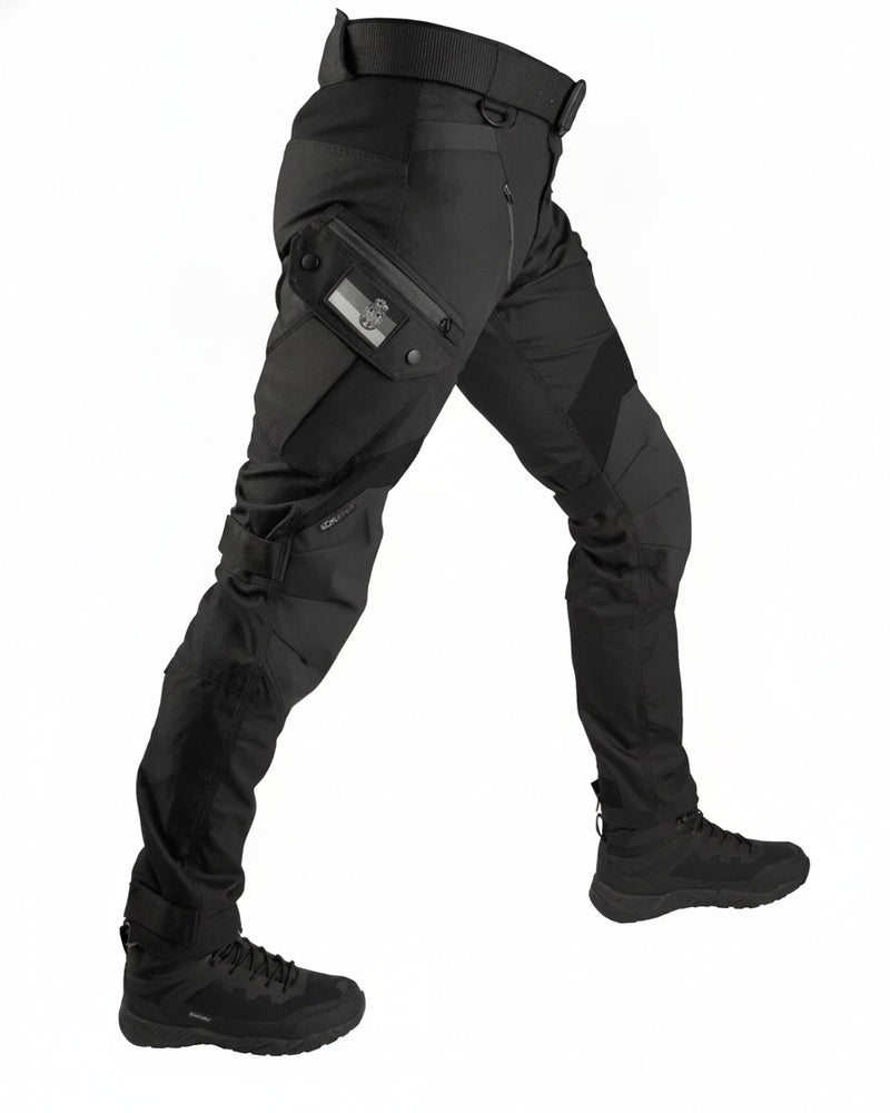 Men's Tactical Cargo Pants with Multi-Pocket Design and Stretch Panels