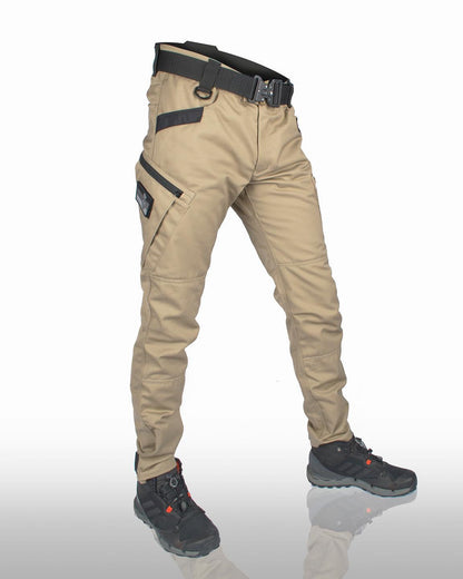 Men's Tactical Cargo Pants with Multi-Pocket Design and Stretch Panels
