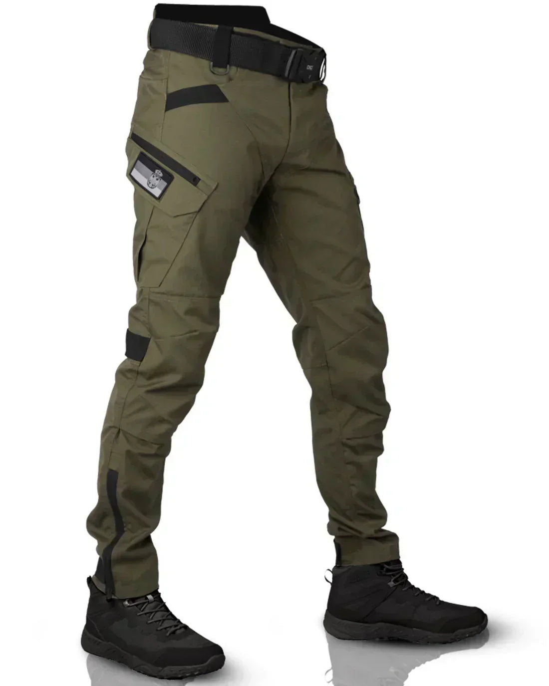 Men's Tactical Cargo Pants with Multi-Pocket Design and Stretch Panels