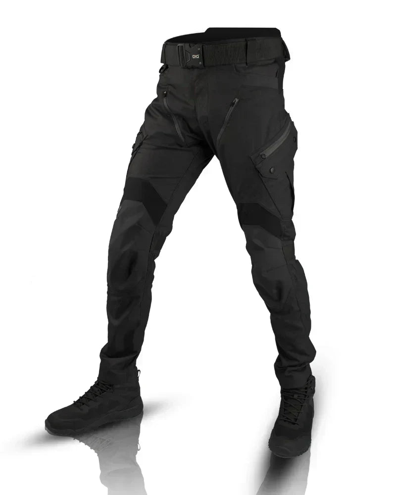 Men's Tactical Cargo Pants with Multi-Pocket Design and Stretch Panels