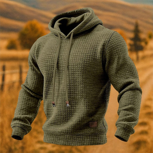 Men's Textured Pullover Hoodie