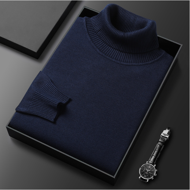 Men's Turtleneck Sweater with Tailored Silhouette