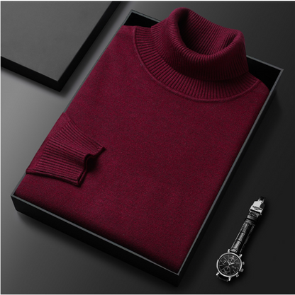 Men's Turtleneck Sweater with Tailored Silhouette