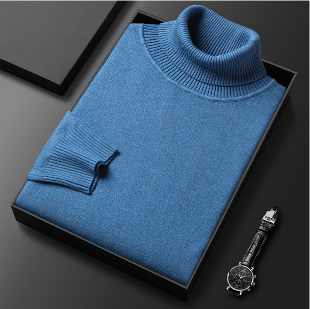Men's Turtleneck Sweater with Tailored Silhouette