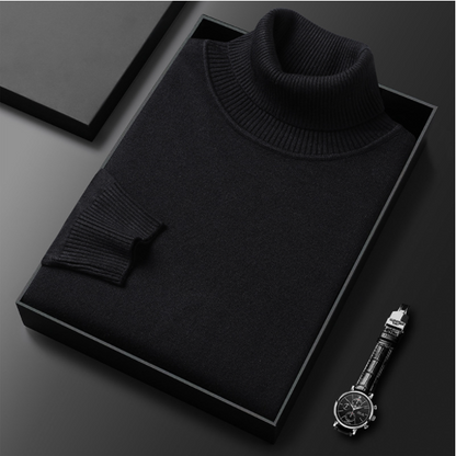 Men's Turtleneck Sweater with Tailored Silhouette