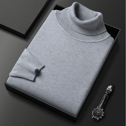 Men's Turtleneck Sweater with Tailored Silhouette