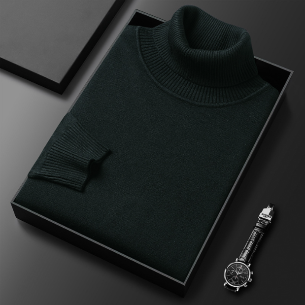 Men's Turtleneck Sweater with Tailored Silhouette