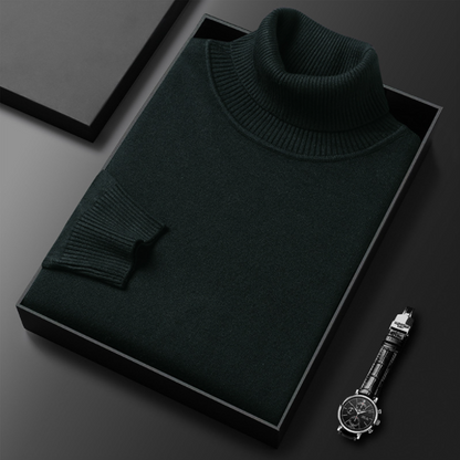 Men's Turtleneck Sweater with Tailored Silhouette