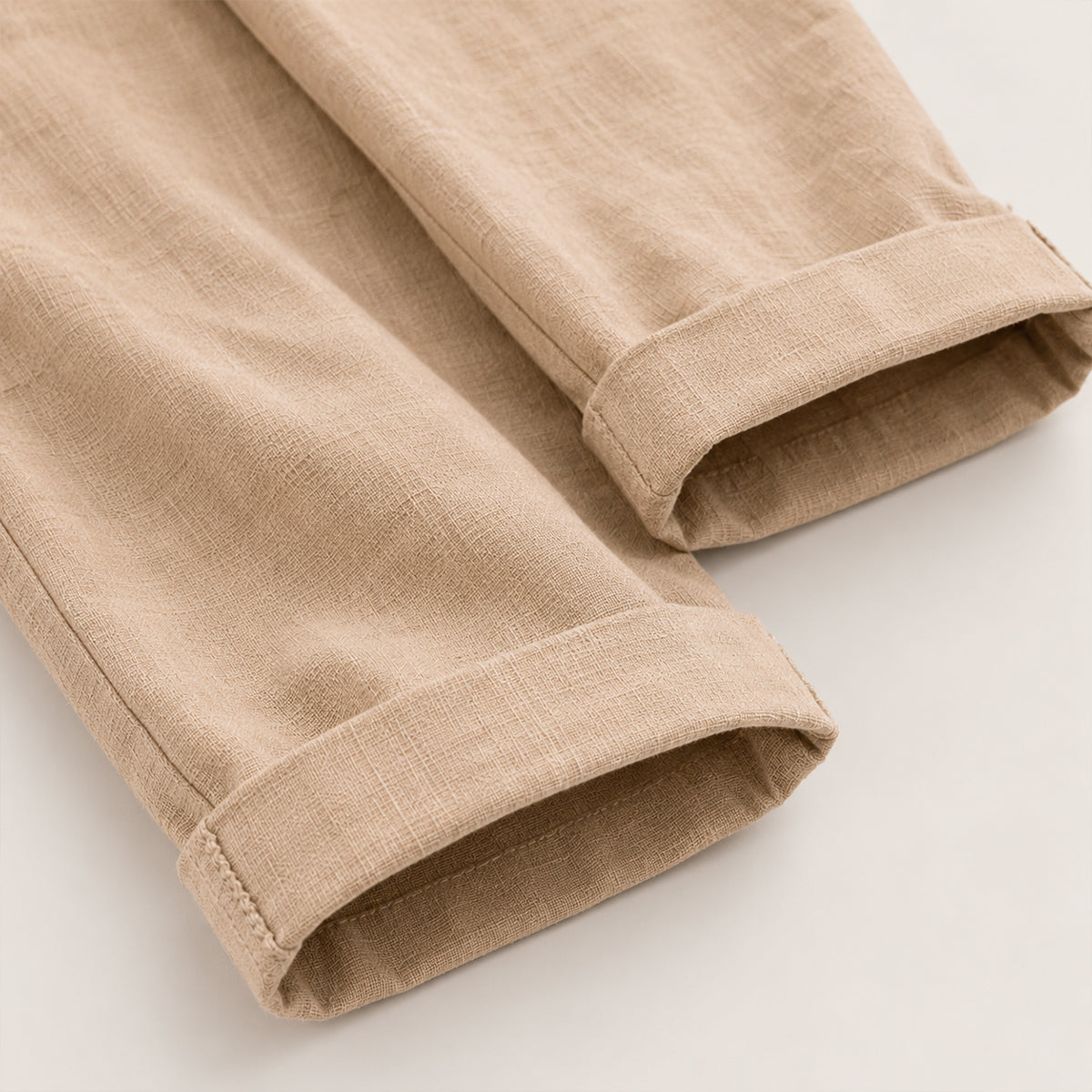 Men's Wide Leg Trousers with Elastic Waist and Drawstring