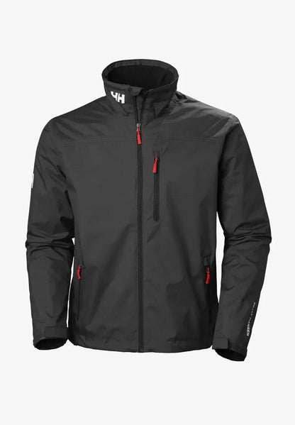 Men's Windproof Jacket with Stand Collar and Zipped Chest Pocket