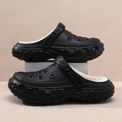 Unisex Fleece-Lined Clogs with Slip-On Design