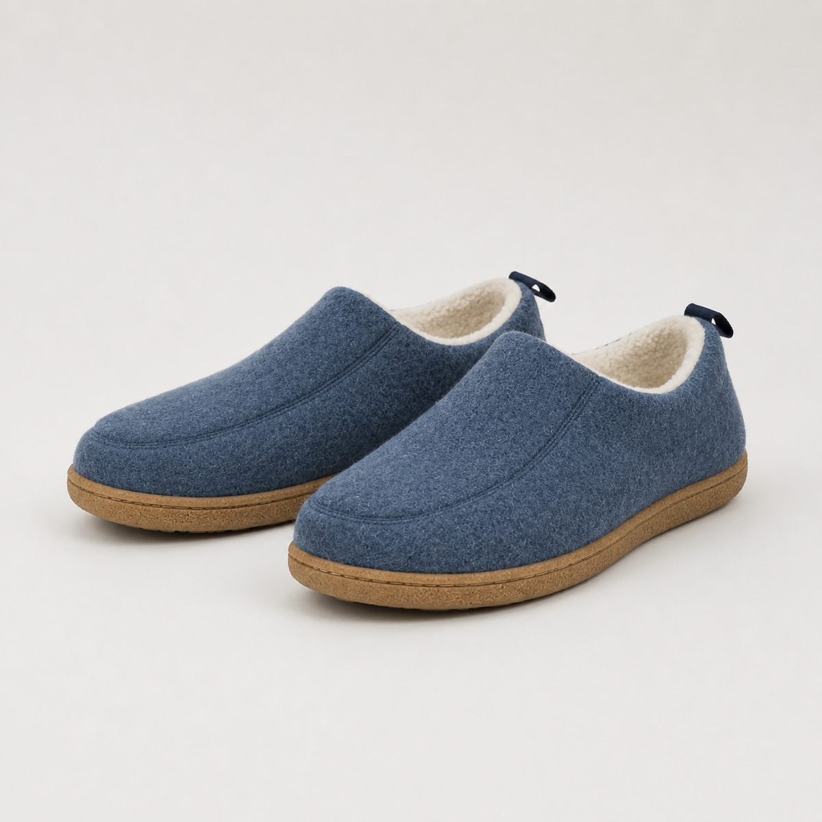 Unisex Slip-On Slippers with Heel Pull Tab and Hard Sole