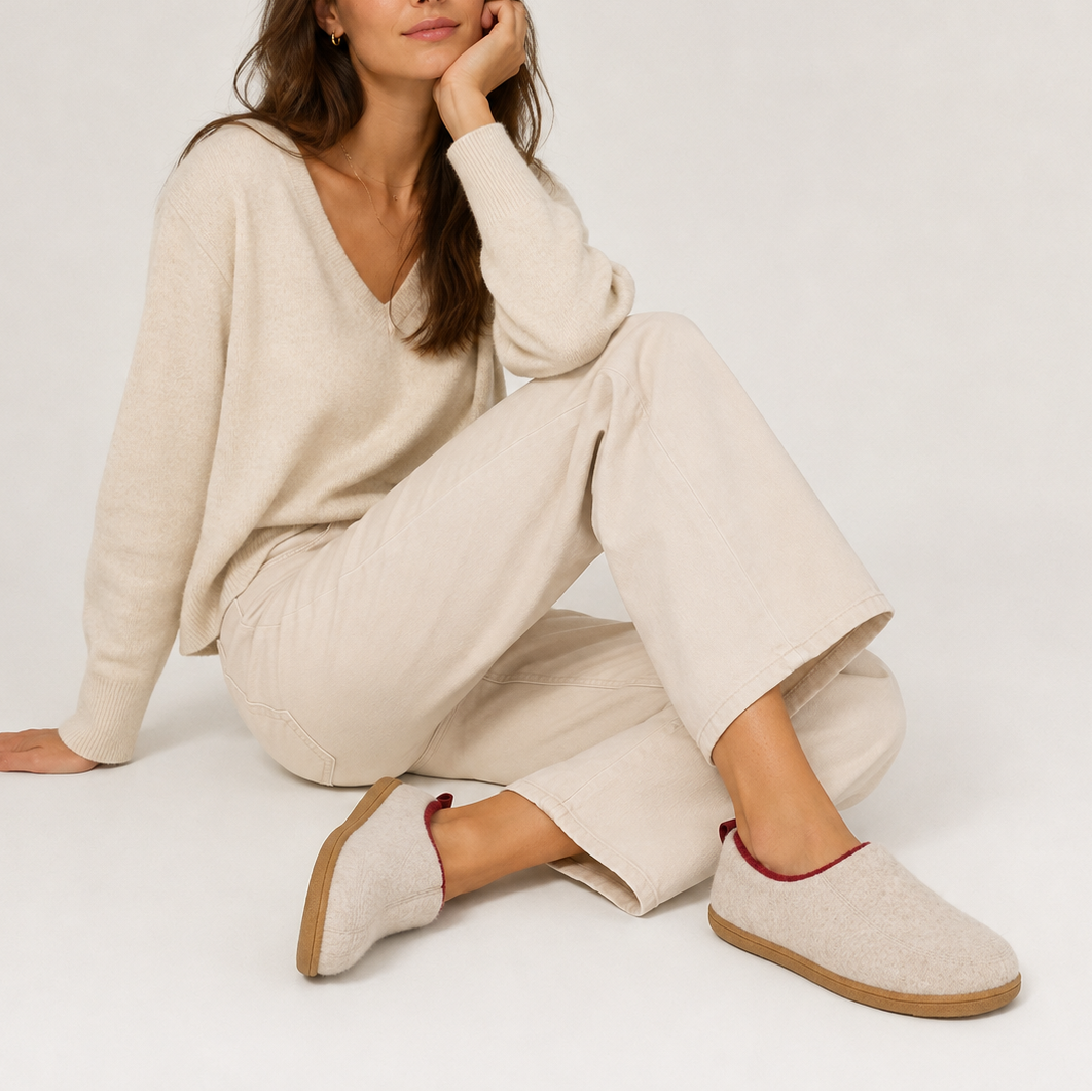 Unisex Slip-On Slippers with Heel Pull Tab and Hard Sole