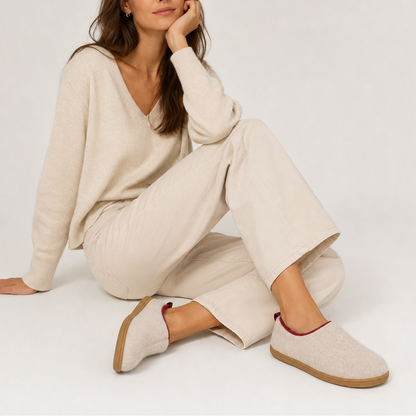 Unisex Slip-On Slippers with Heel Pull Tab and Hard Sole