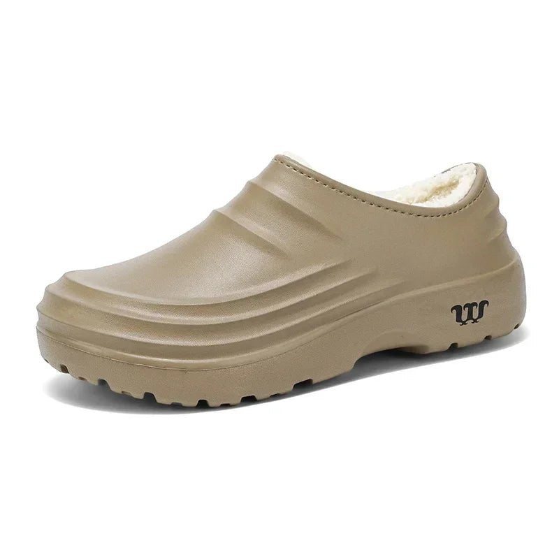 Unisex Winter Clogs with Water-Repellent Upper and Lined Interior