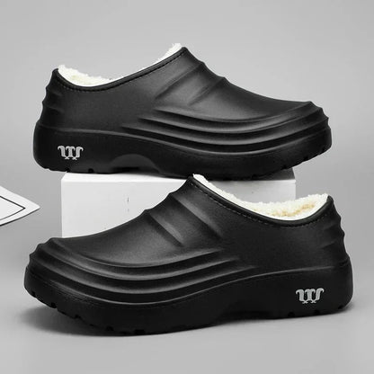 Unisex Winter Clogs with Water-Repellent Upper and Lined Interior