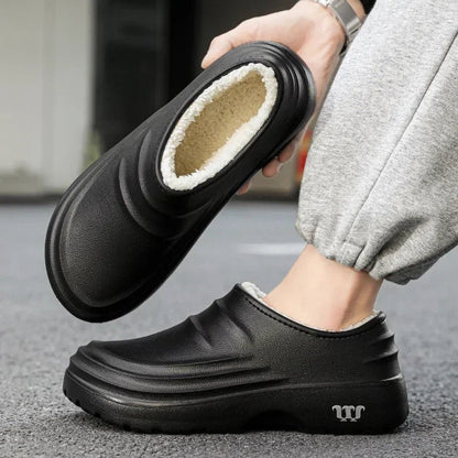 Unisex Winter Clogs with Water-Repellent Upper and Lined Interior